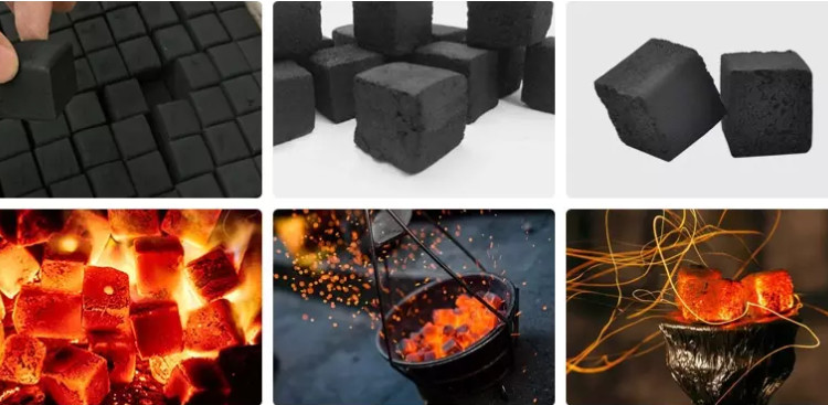 Hookah Shisha Round Cube Biomass Charcoal Briquette Machine