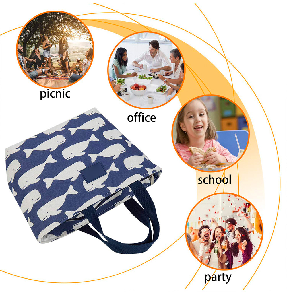 Leakproof Canvas Insulated Thermal Cooler Bag For Work