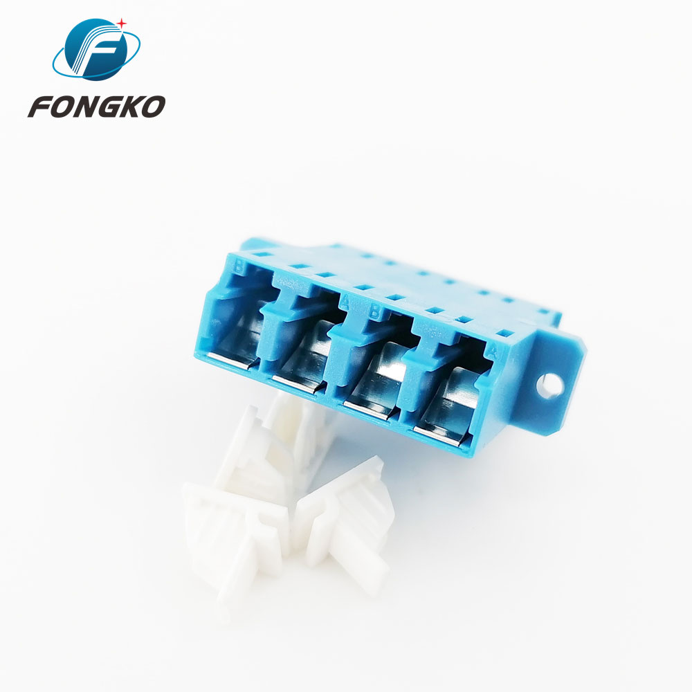 1550nm Singlemode Blue Fiber Optic UPC LC Connector Adapter
