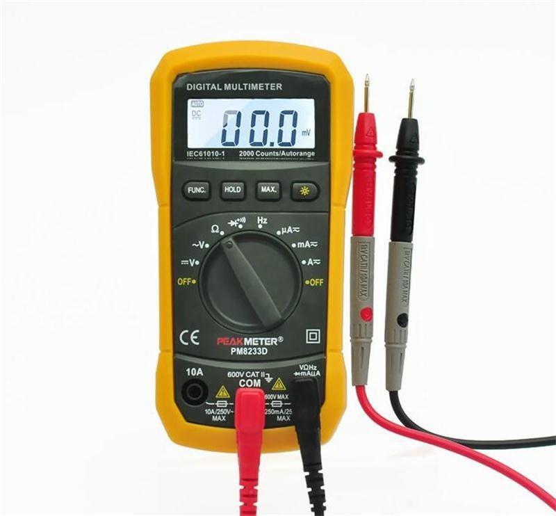 High Precision Digital Multimeter With Auto Range And Temperature Measurement
