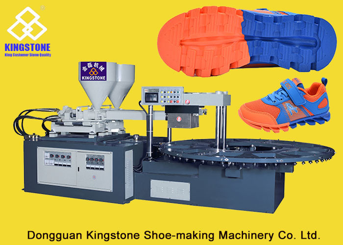 Automatic Single / Double Color Shoe Sole Making Machine Two Density