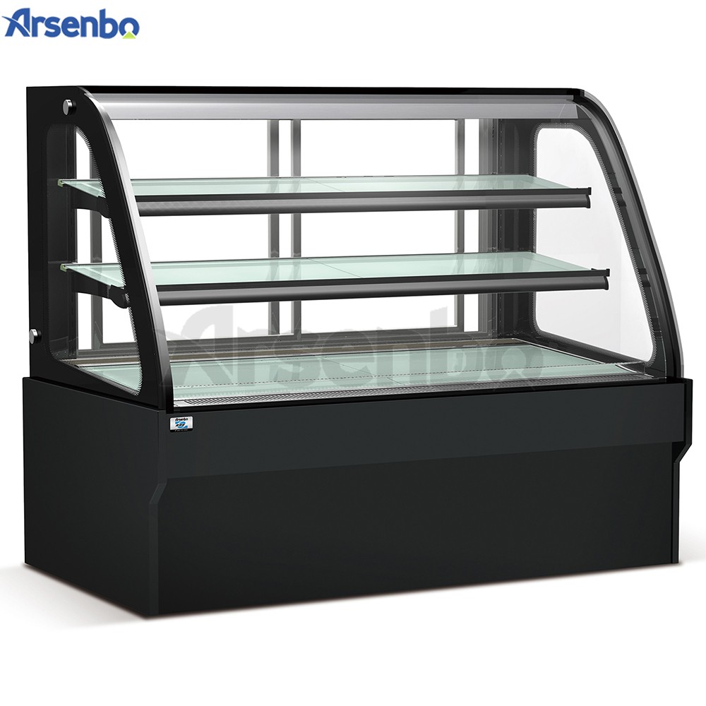 Stainless Steel 768W Dessert Display Fridge , Multipurpose Cake Showcase Refrigerator