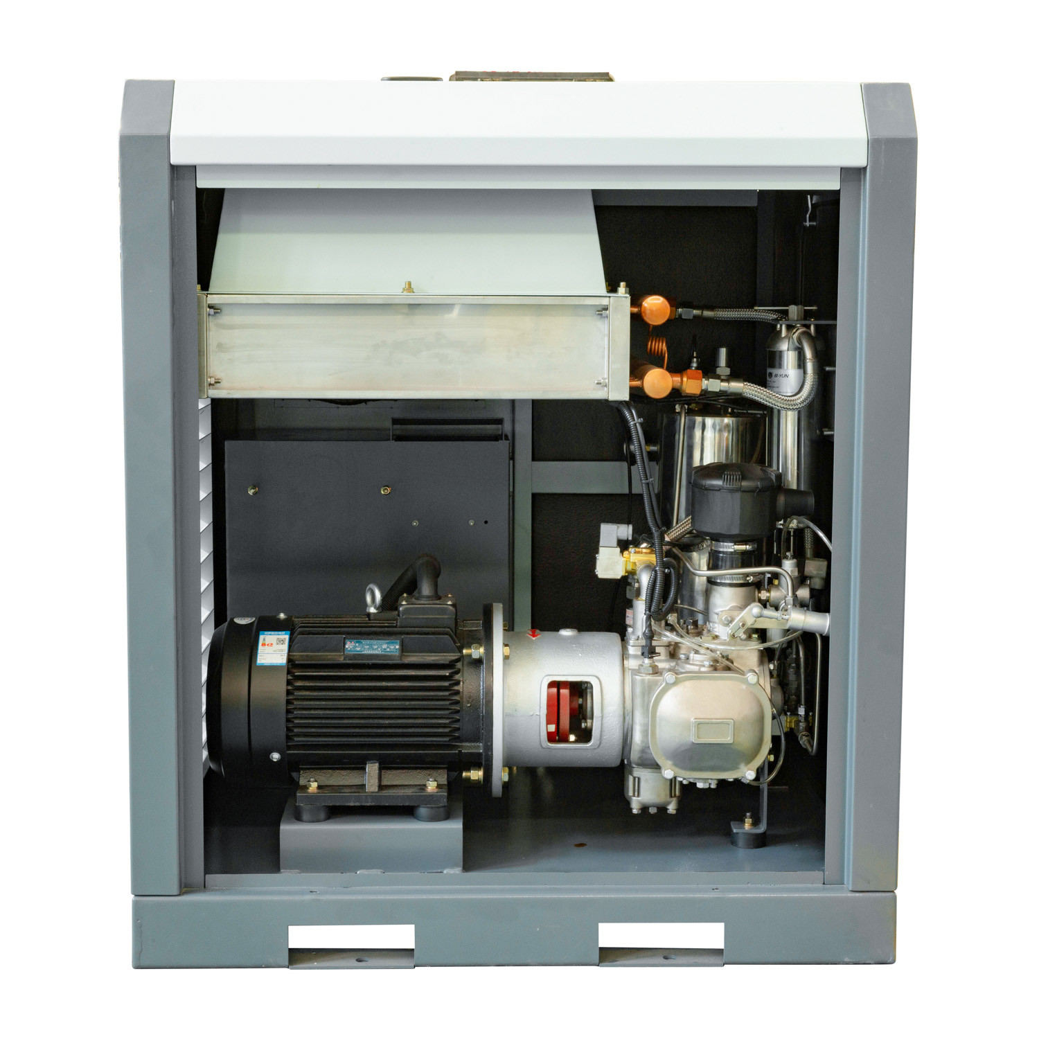 22KW 10bar Alloy Steel Oil Free Water Injected Screw Compressor