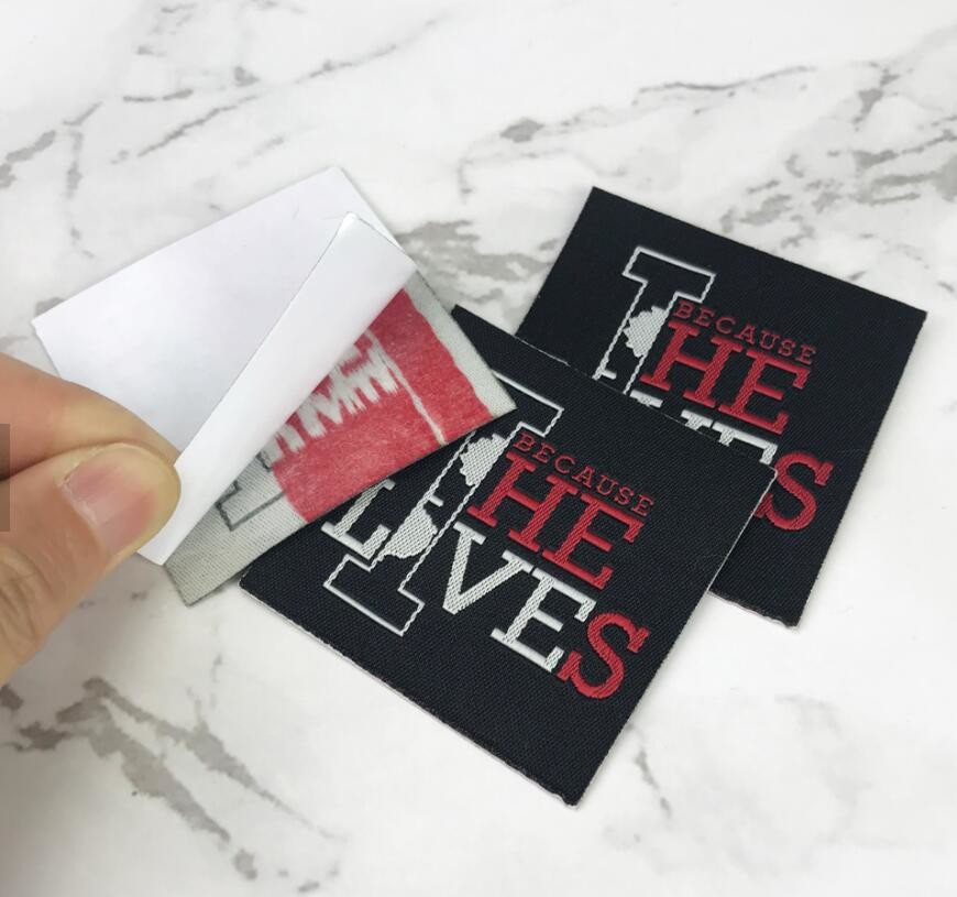 Iron On Clothing Neck Woven Fabric Labels Washable With Straight Cut