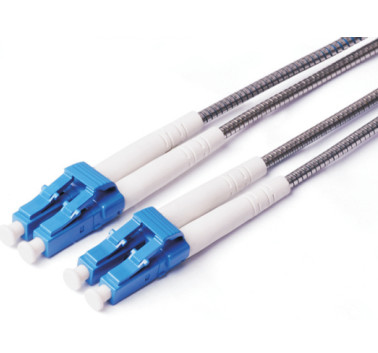 2.0mm Multimode Fiber Patch Cord , LC LC Om3 Patch Cord Aqua
