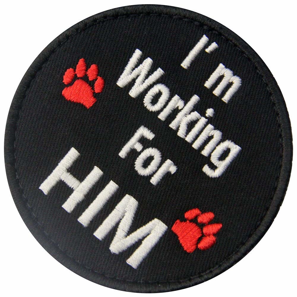 Sewing Warning Embroidered Applique Patches Polyester Material Heat-Cut