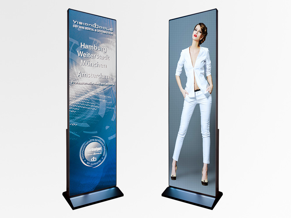 Indoor Full Color P2.5 LED Poster Light Box Displays Digital Advertising Board
