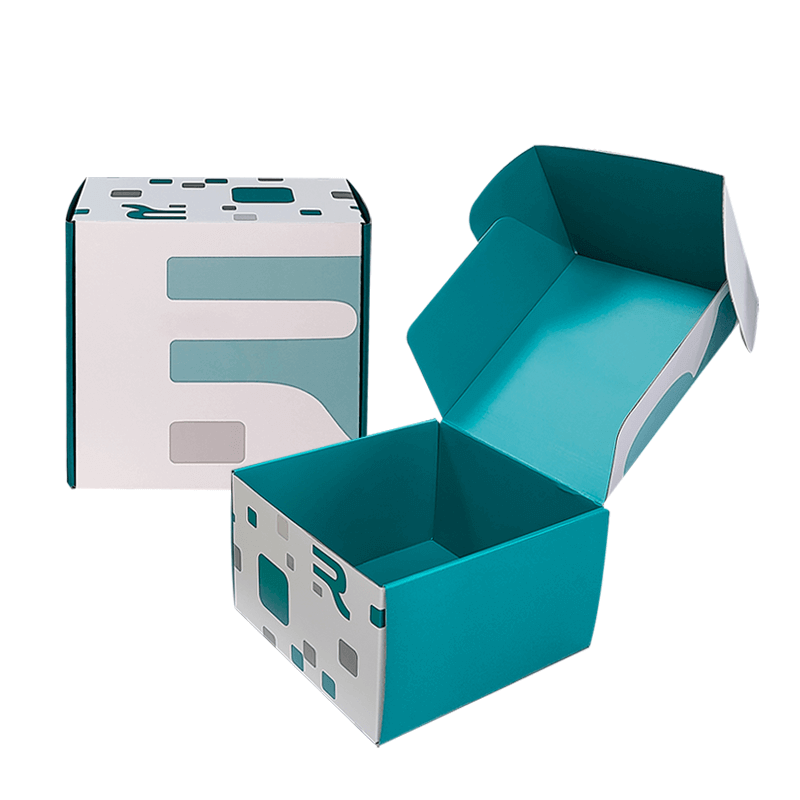 300g CCNB flute Custom Printed Folding Kraft Mailer Box for Household Products Shipping