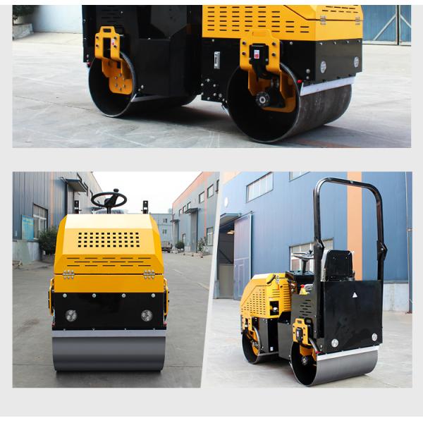 Factory Price CE Certified Double Drum Road Roller 1500kg Asphalt Compactor Roller Mini Vibratory Roller