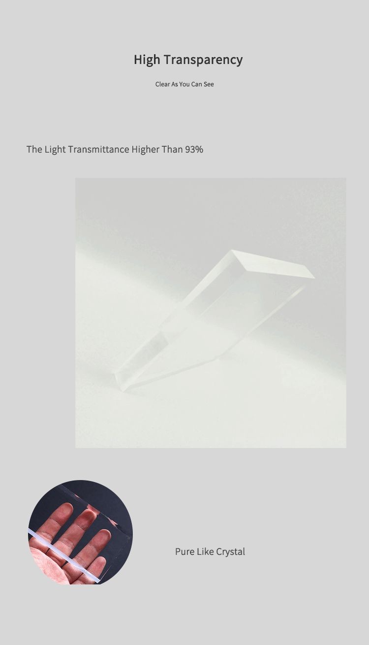 Duke Optical-Grade Cast Acrylic Sheet 100% Virgin Mitsubishi MMA High Clarity 92% Mirror Precision 10mm 2mm UV Board Cutting