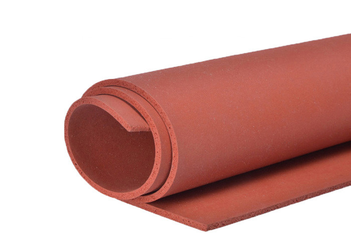 Closed Cell Textured 20mm Red Silicone Foam Sheet