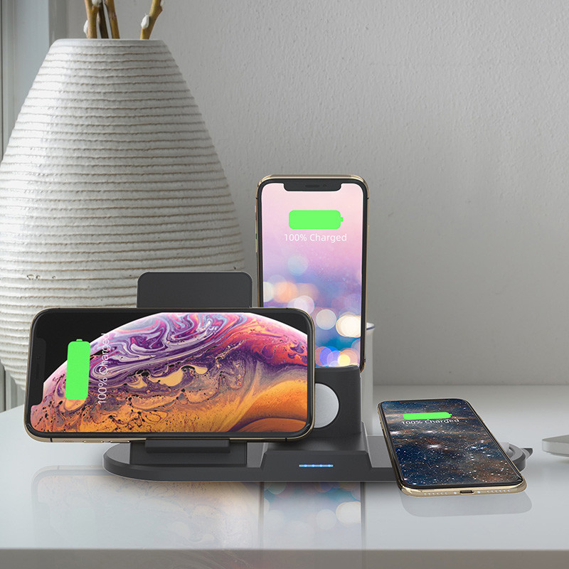258*92*119mm Personalized Wireless Phone Charger Multifunctional 4 In 1