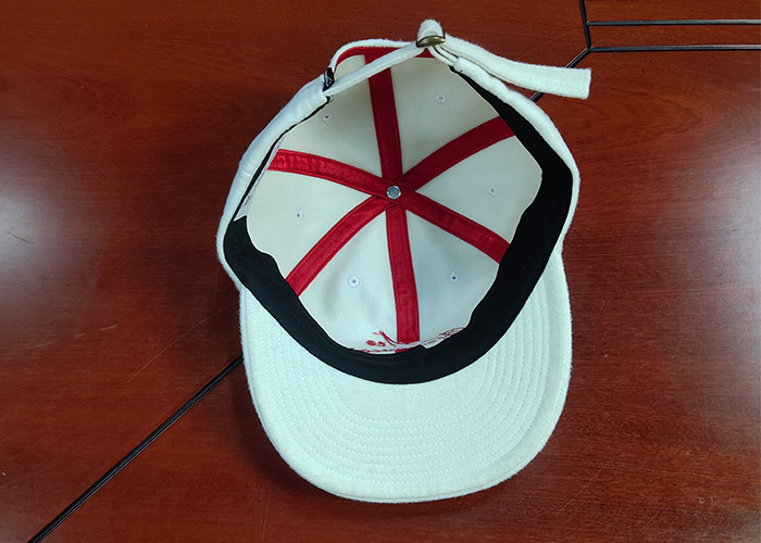 Customized Flat Embroidery Logo Cotton Baseball Caps Standard 58-60cm For Adult