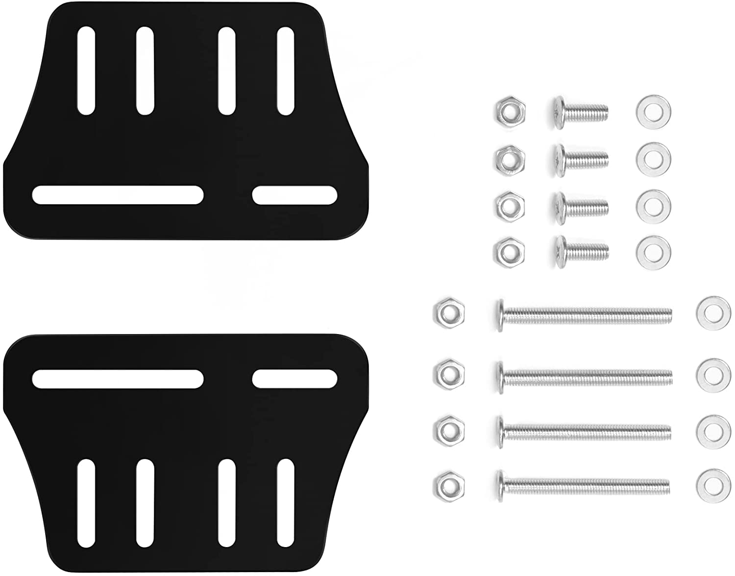 Metal Bed Frame Headboard Attachment Kit Adjustable Bed Frame Brackets Adapter 0.2kg Black