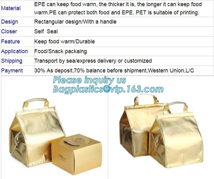 cooler bag waterproof oxford shoulder bag ice pack thermal picnic lunch box vehicle insulation bag for meal drinks pack