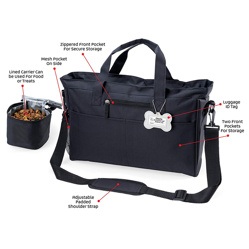 Polyester Dog Training Treat Bag With Adjustable Padded Shoulder Strap