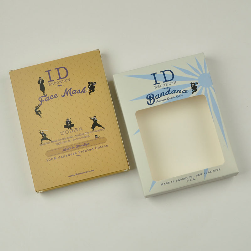Factory Customization Facial Mask Grooming Supplies Box with Window Display