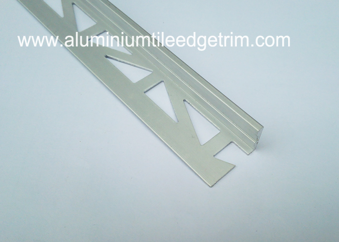 L shaped straight edge aluminium floor trim
