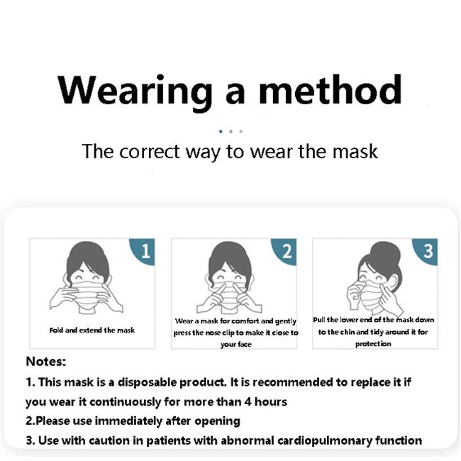 Hygienic Disposable Surgical Mask , Medical Grade Mask Humanized Dimensional Design