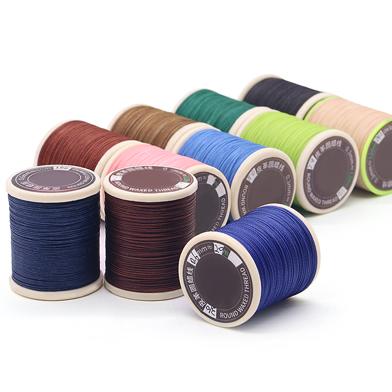 Hand Knitting 420D/3 Yarn Count Sewing Thread for Leather Bag DIY Bracelets 30 Colors