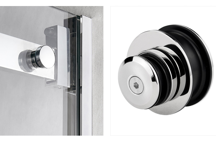 Modern Design Stainless Steel Sliding Door System Hardware for 10-12mm Thick Safe Glass