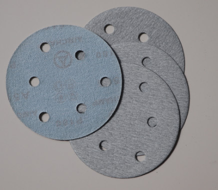White Aluminum Oxide Hook And Loop Sanding Disc For Wood Orbital Sander