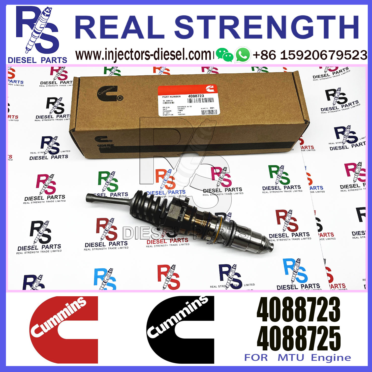 Diesel injector 4062569 4088723 4928260 4010346 4928264 For QSX15 ISX15 Engine