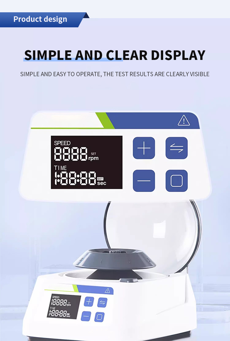 Laboratory Centrifuge with Timing Function 1000-10000rpm and Metal Body Construction