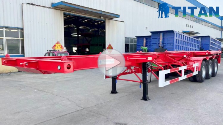 TITAN 3 Axle New 40 Ft Container Chassis for Sale