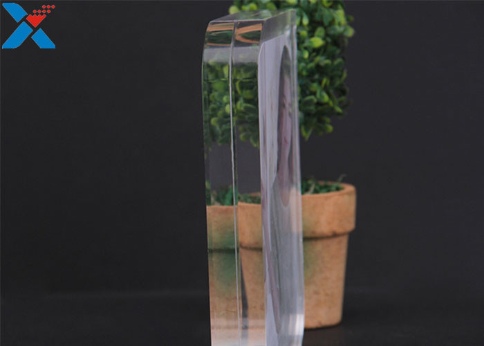 Magnet Clear Acrylic Photo Frame Creative ARC Shape PMMA Pictures Table Frame