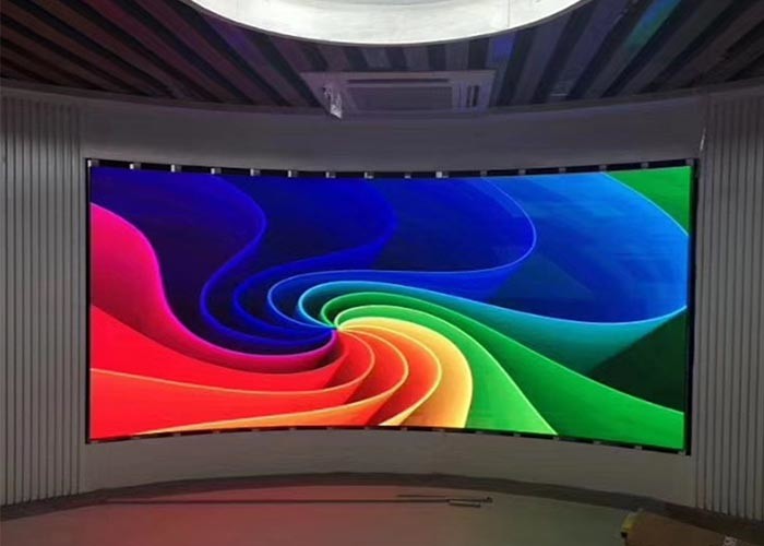 Curved Programmable Flexible LED Displays Screen 3840Hz High Gray