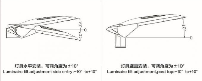 High Lumen LED Road Lighting Fixtures 50w 2700-6500K IP66 High Brightness LED Street Light