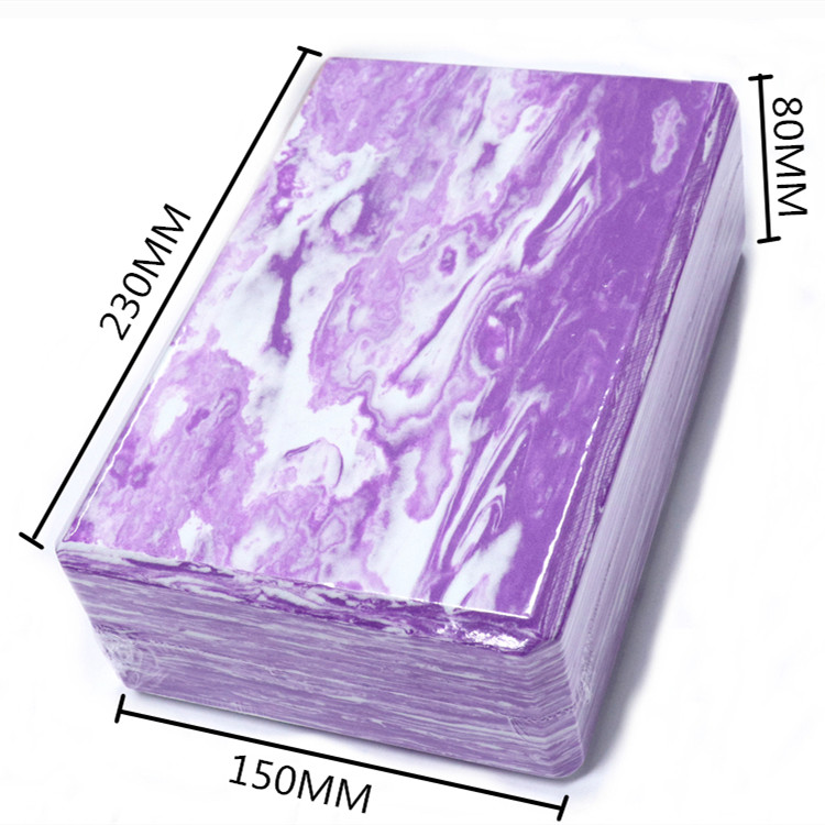 OEM Non Slip Camouflage Marble EVAFoam Yoga Block For Body Shaping Training