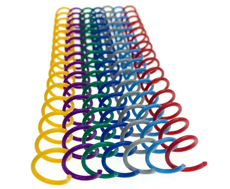 OEM PVC PET Plastic Spiral Binding Coils For Notebooks
