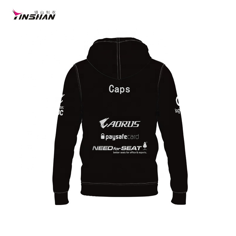 Custom Sportswear Sublimation Print E-Sports Gaming Hoodie with Custom Logo Embroidery