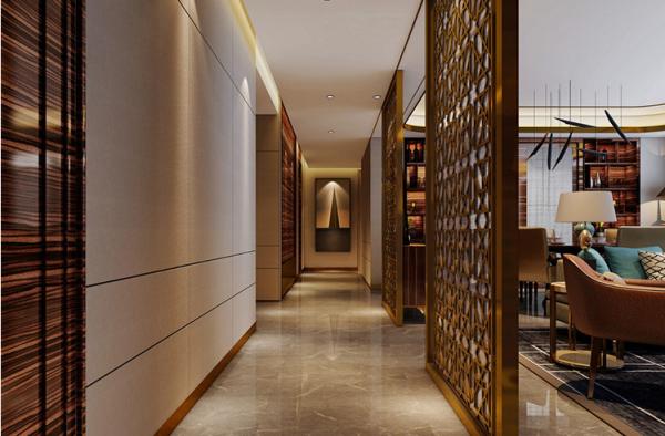 Hairline Copper Stainless Steel Room Dividers For Hotels/Villa/Lobby/Shopping