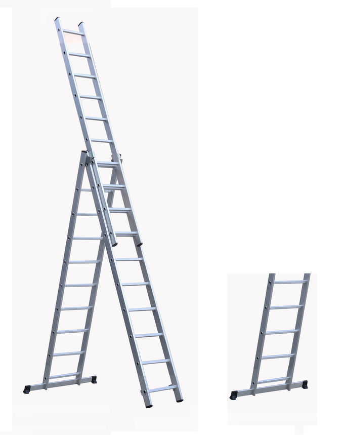 Domestic Aluminum Extension Ladder 3x10 Easy To Carry And Store