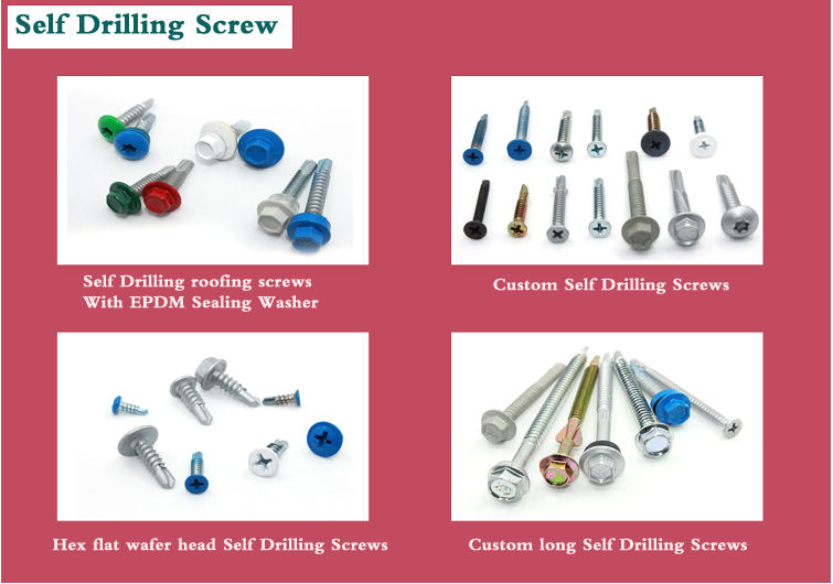 Hex Head Self Drilling Roofing Screws with Building Advantage Customized OEM Provided