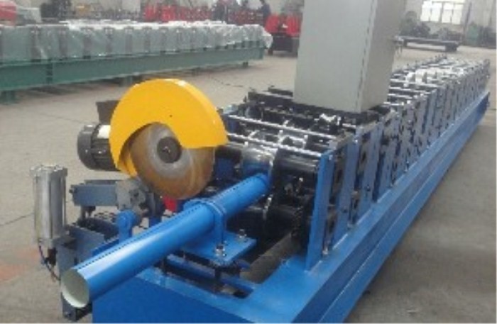 Galvanized Downspout Roll Forming Machine , Steel Stud Roll Forming Machine