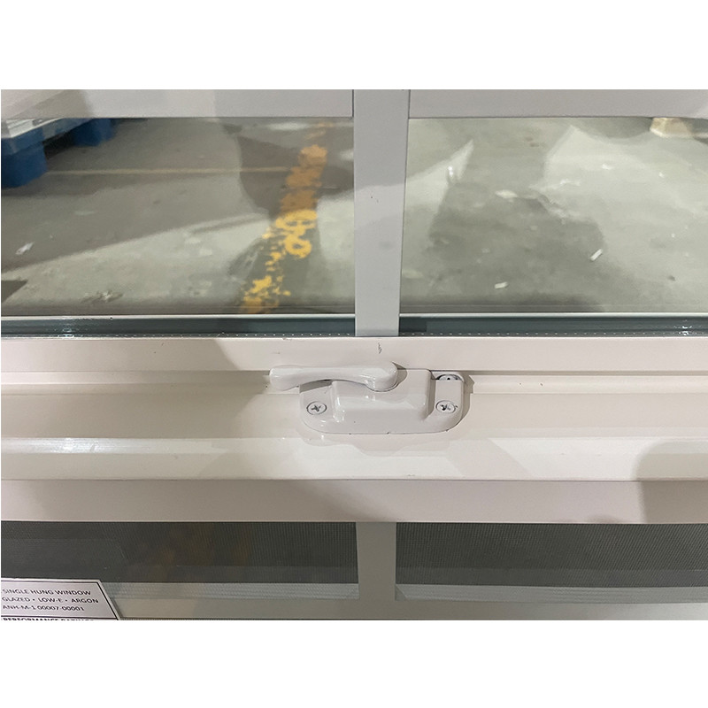 Designed To Be Energy- UPVC Single Hung Window With Friction Hinge And Tempered Glass