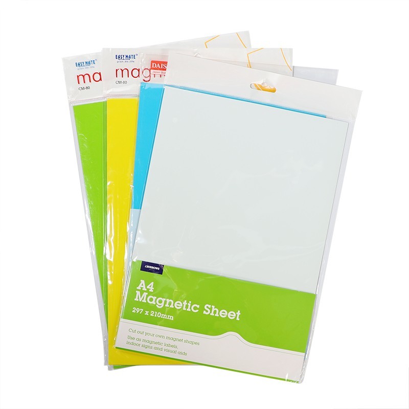 Colorful Magnetic A4 Sheets Flexible Magnetic Dry Erase Sheet For School Home Office