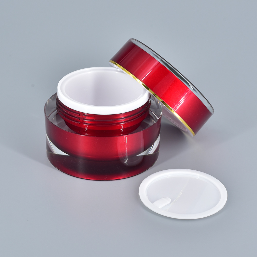 5g 10g 15g 20g 30g 50g 100g Cosmetics Acrylic Gel Nail Jar Matte for Skin Care Cream Frosted Plastic Jars with Screw Lids