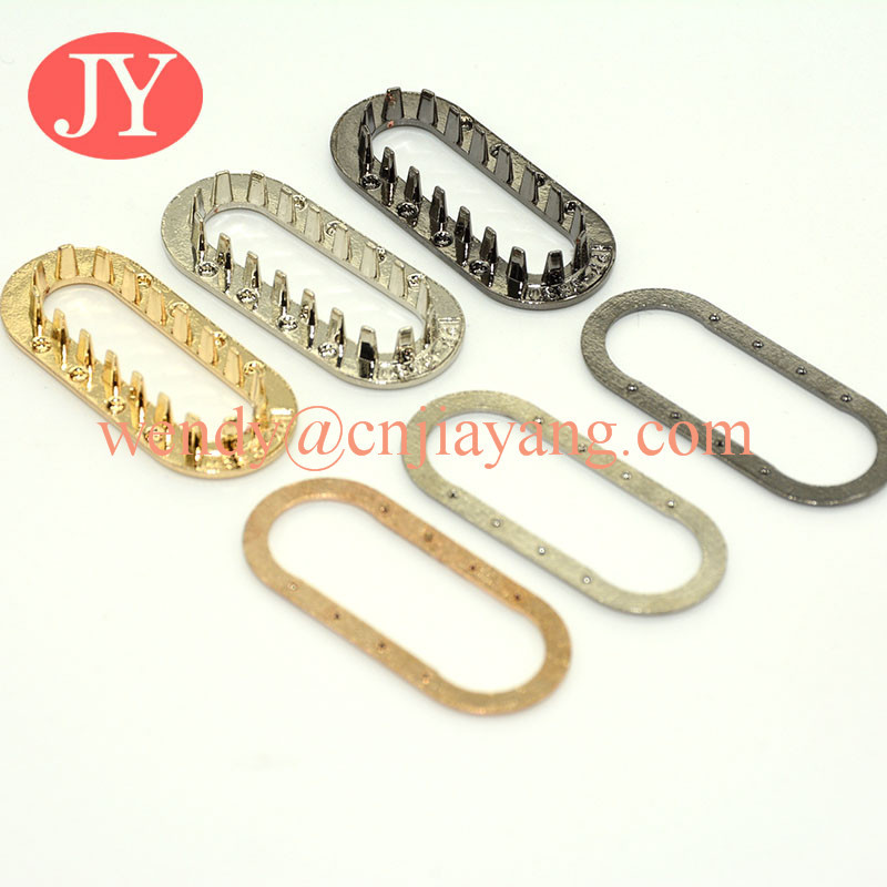 Different size enamel brass metal eyelet with color logo for garment