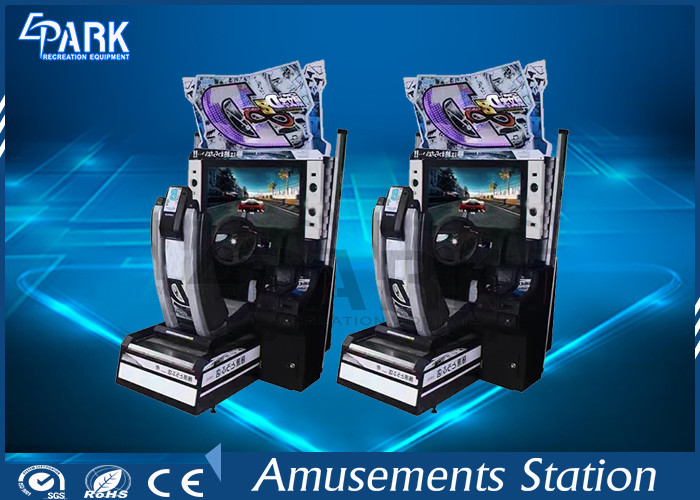 3D LCD Screen Racing Game Machine Coin Operated Dynamic Steering Wheel