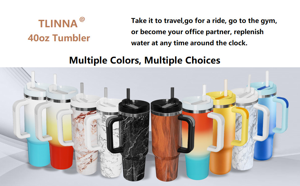 40oz Stainless Steel Vacuum Insulated Tumbler With Lid And Straw For Water