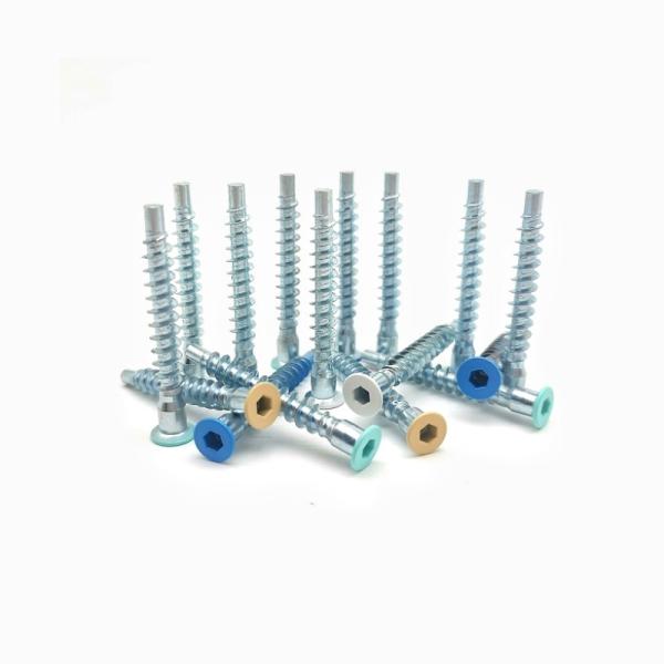 Customized Furniture Screws Straight Repair Countersunk Head Hexagonal Socket Self Tapping