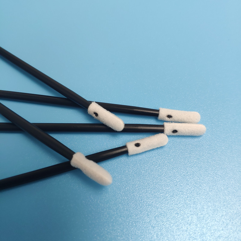 3 Inch White Foam Lint Free Swab With Small Round Head