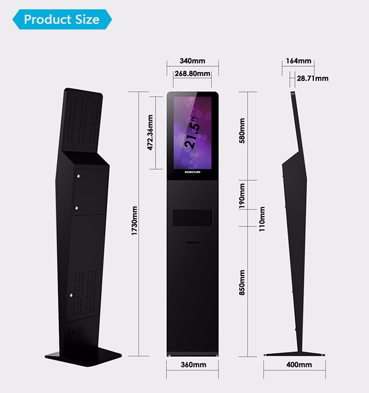 Auto liquid soap dispenser Hospital 21'' Hand Sanitizer Advertising Kiosk Table Stand Installation