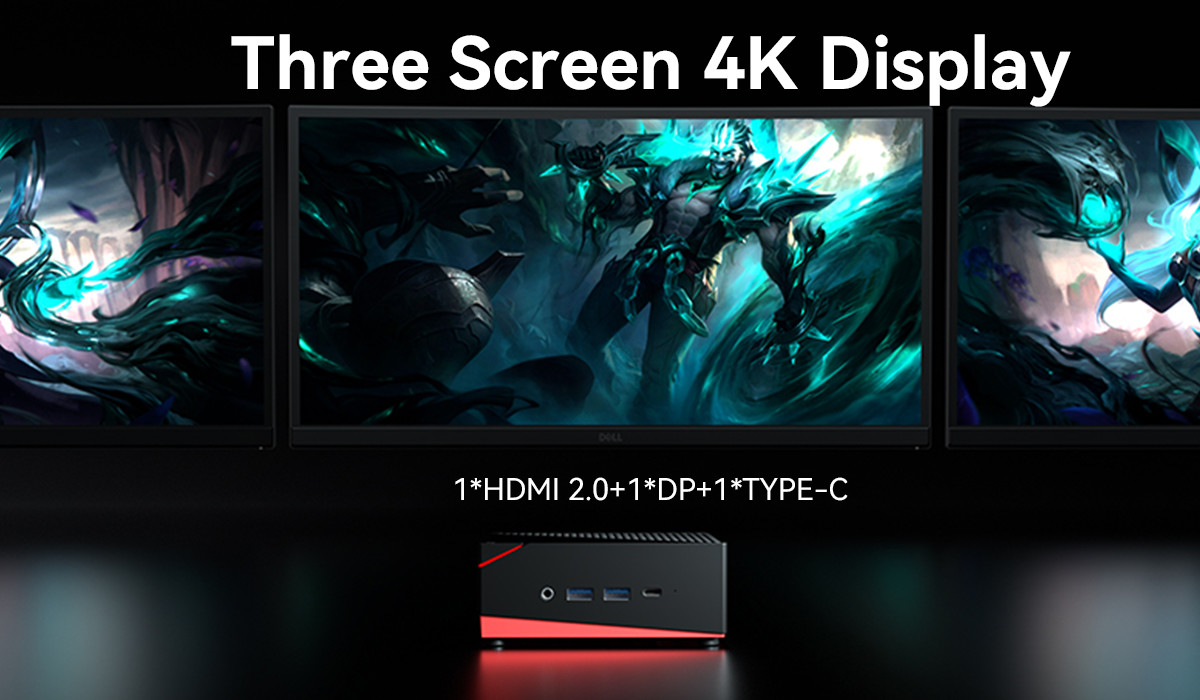 AMD Ryzen 5 4500u Mini PC With Dual Ethernet Dual Channel DDR4 For Gaming