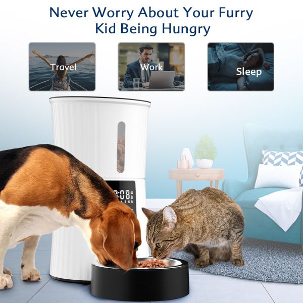 Smart Pet Feeder Automatic Timed Remote Control Stainless Steel Eco-Friendly for Dogs Premium Dog Food Dispenser Vet Services